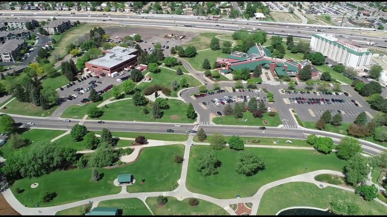 Aerial view of Northglenn civic center area – mold testing service zone